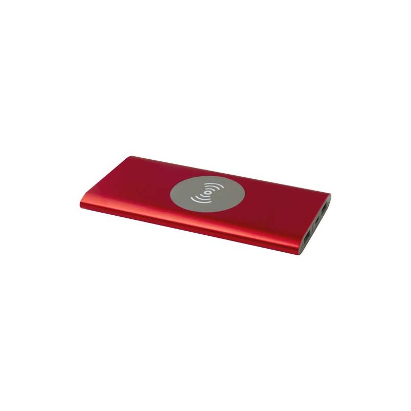 Batterie externe sans fil en aluminium recyclé type C 8000 mAh "Juice"