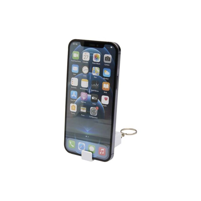 Support de téléphone en bambou avec jouet en plastique recyclé "Aggia"