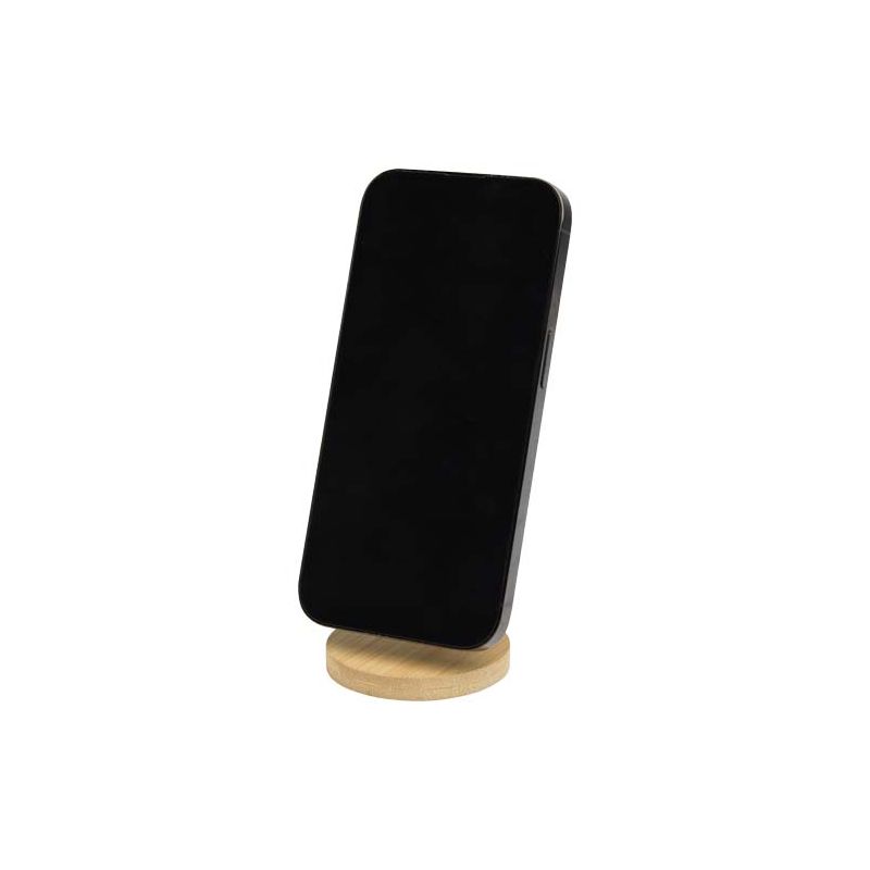 Support de téléphone magnétique pliable en plastique recyclé avec détails en bambou "Alcor"