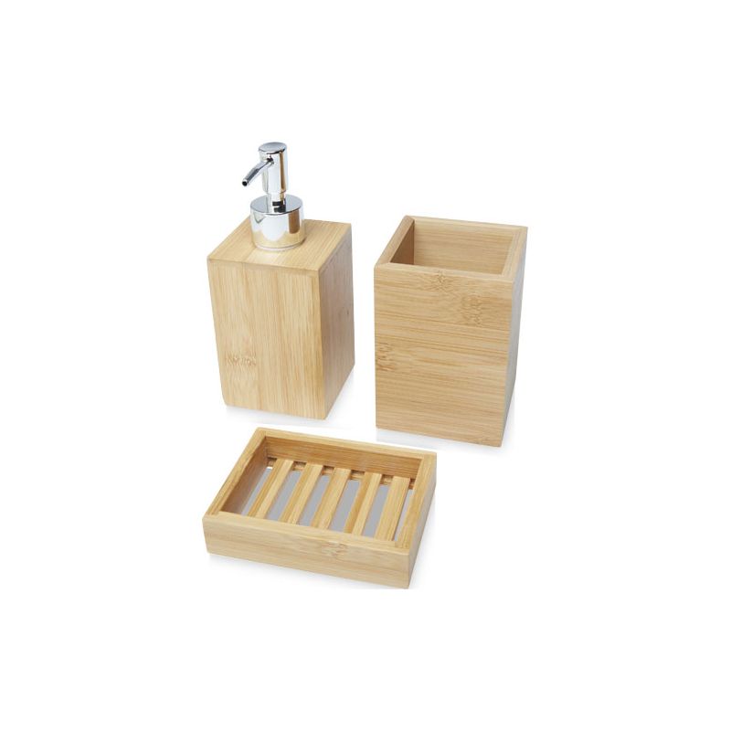 Ensemble de 3 stylos en bambou pour salle de bain "Hedon"