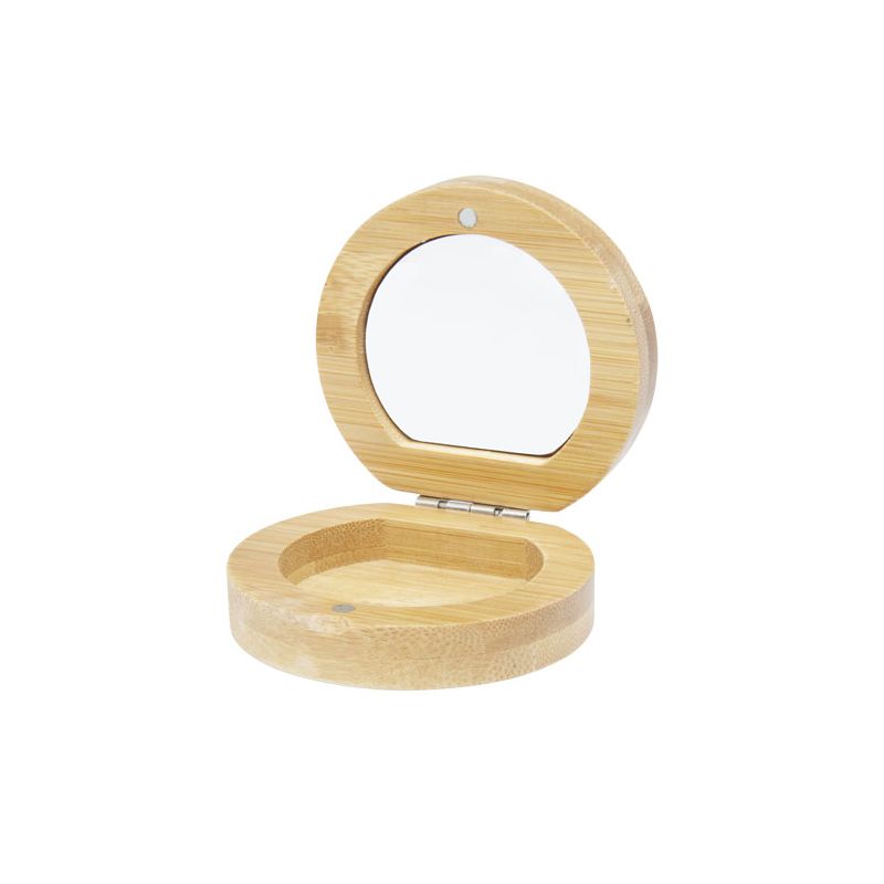 Miroir de poche en bambou "Afrodit"