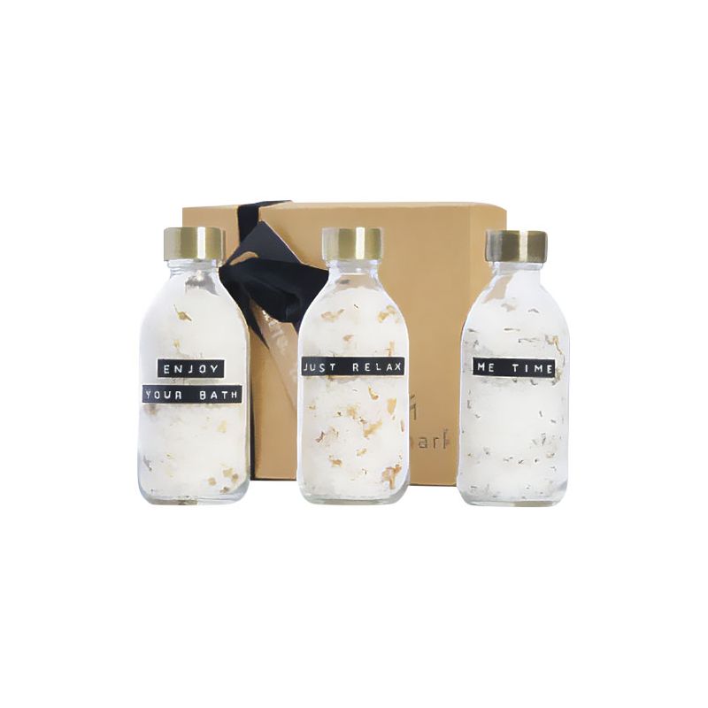 Coffret de 3 pièces de 200 ml de sels de bain "Wellmark Just Relax"