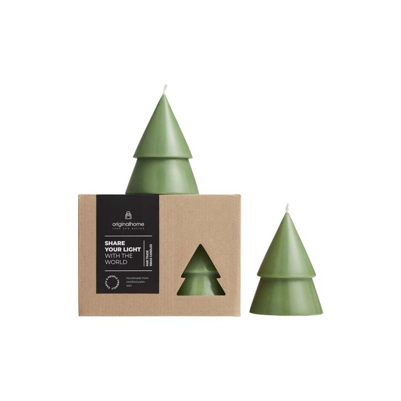 Bougie sapin de Noël lot de 2 - M "Originalhome"