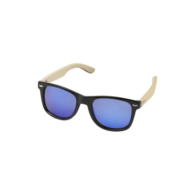 Lunettes de soleil polarisées miroir en RPET/bambou dans une boîte cadeau "Taiyō"