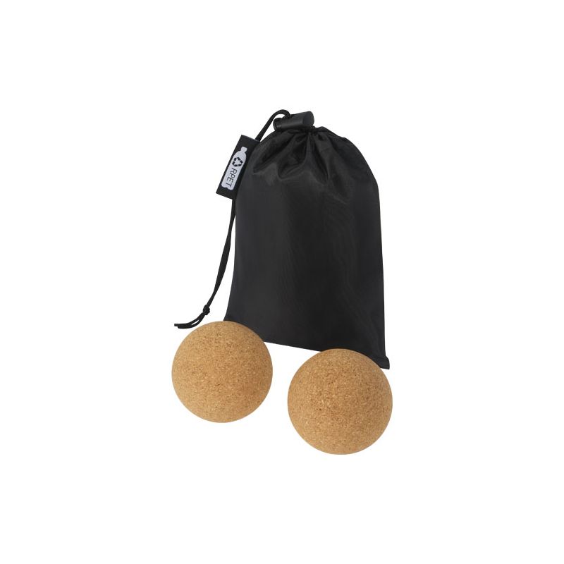 Balle de yoga en liège "Trikona" - Lot de 2