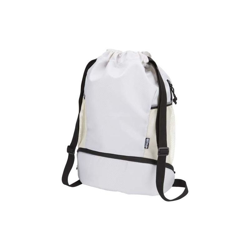 Sac de sport 18 L recyclé GRS avec cordon et compartiment inférieur "Nomad"