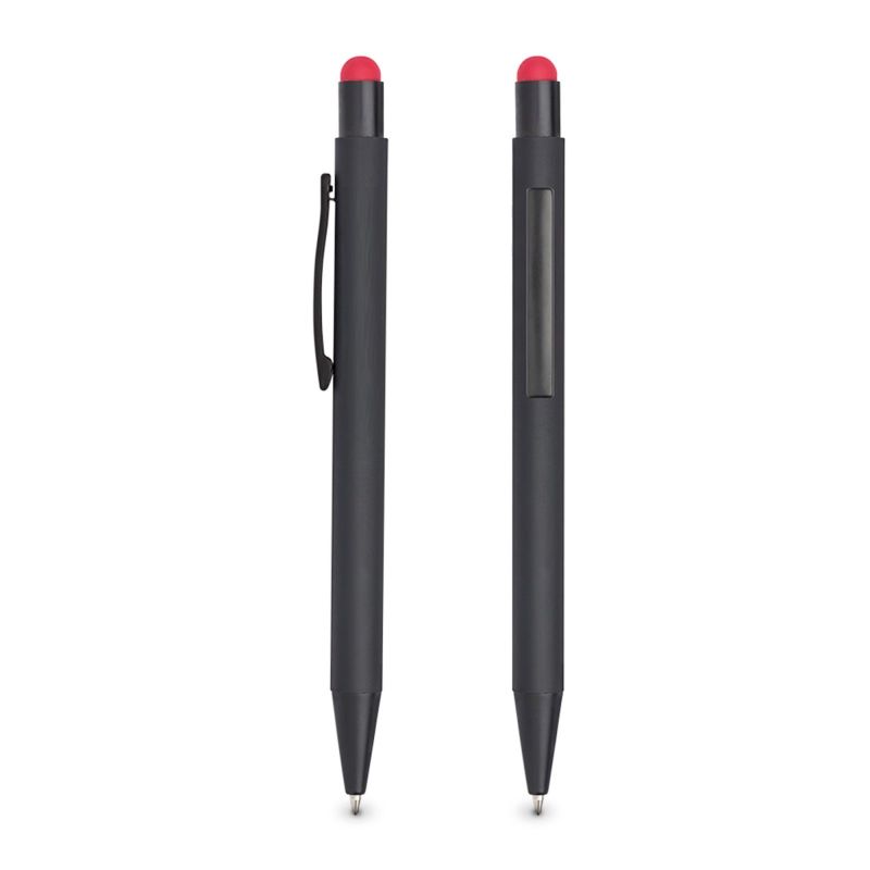 Stylo à bille tactile en aluminium, touch coloré