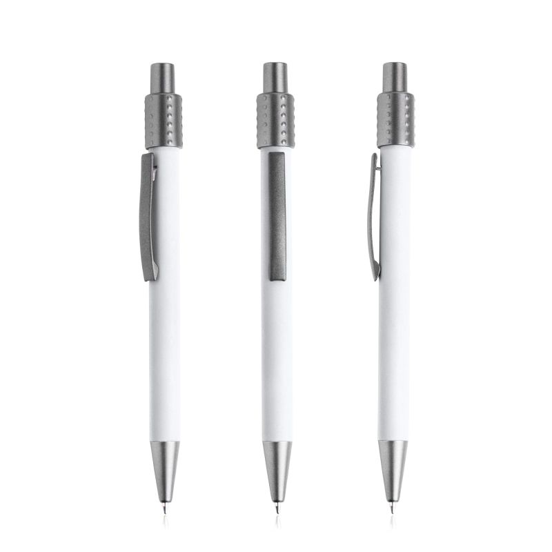Spinno Stylo à bille aluminium caoutchouté, spinner
