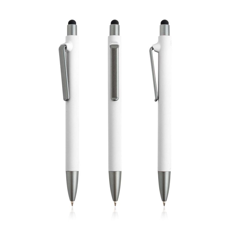 Stylo-bille Soft RPP en PP des océans, toucher caoutchouc