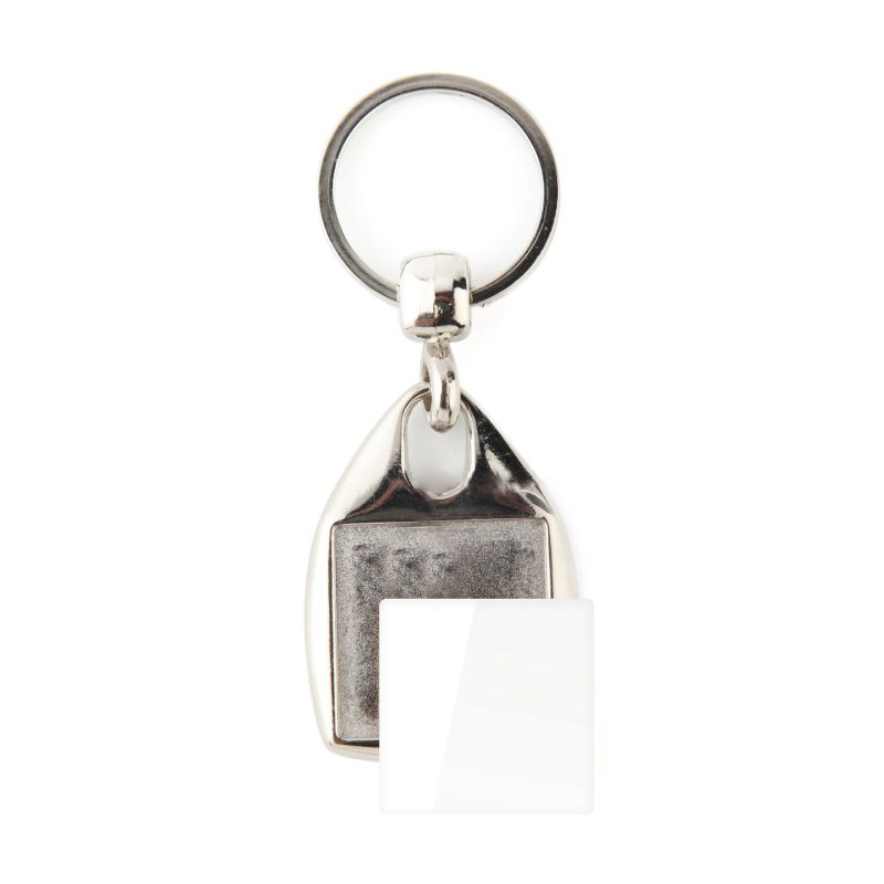 MF-25 D Porte-clés MF-25D carré avec 2 faces, métal