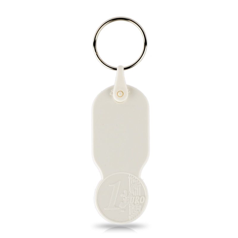 Key01 Porte-clés avec jeton de 1,00 € pour chariot, plastique PS