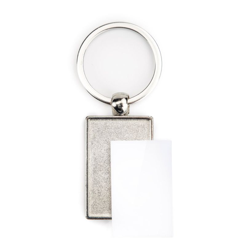 SM-40D Porte-clés SM-40D rectangulaire avec 2 faces, métal