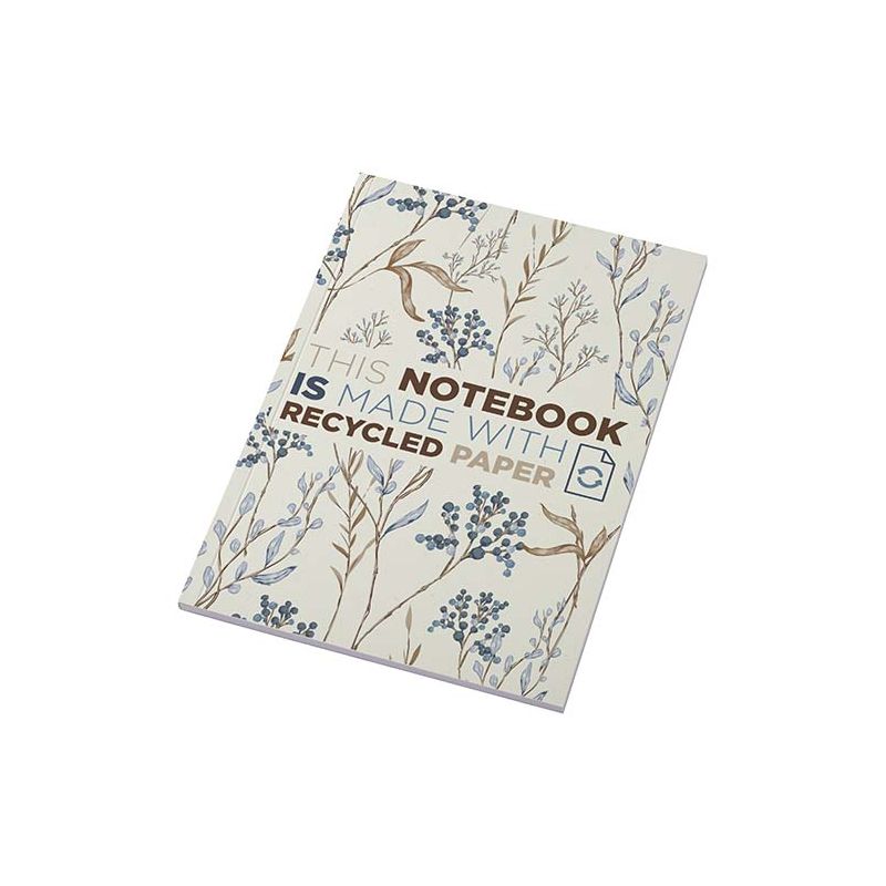 Bloc-notes A5 à couverture souple recyclée - 50 feuilles "Novella Austen"