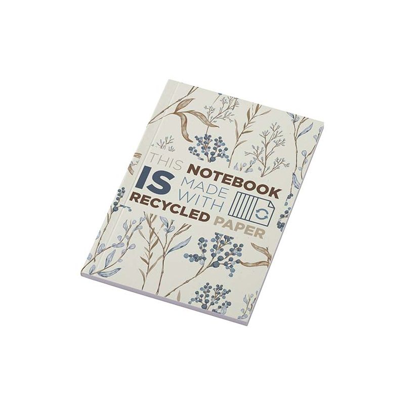 Bloc-notes A6 à couverture souple recyclée - 50 feuilles "Novella Austen"