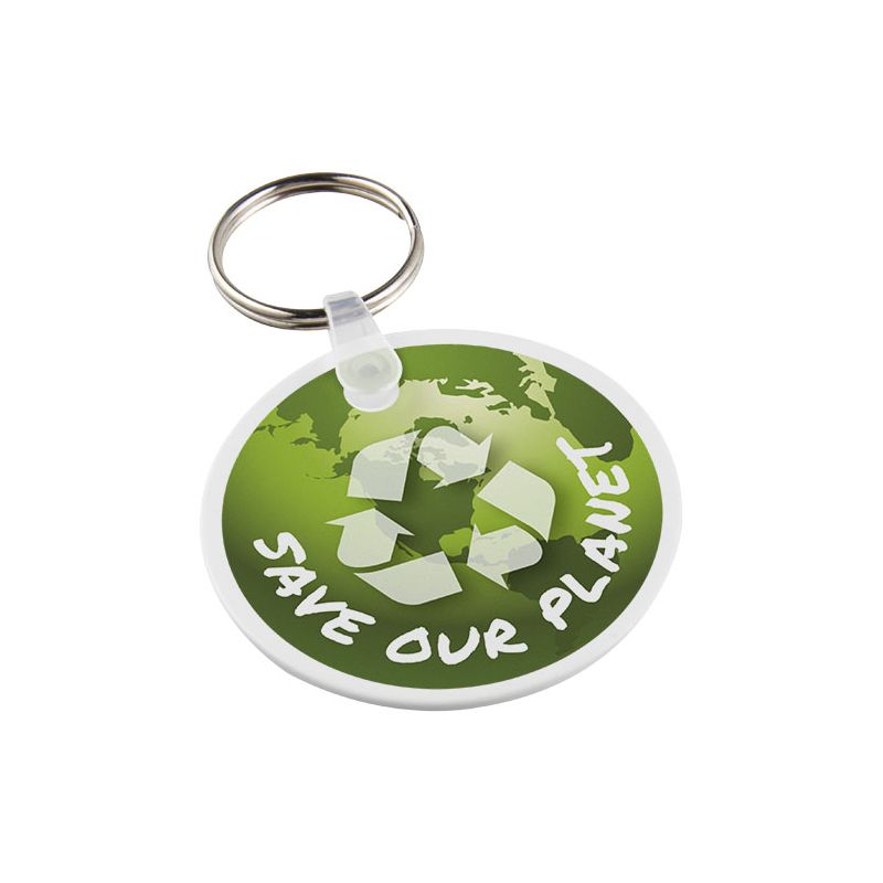 Porte-clés recyclé en forme de cercle "Tait"