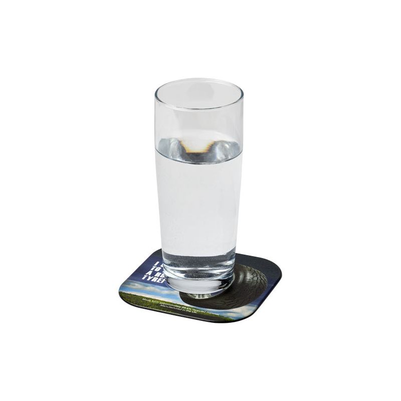 Sous-verre carré en matériau de pneus Brite-Mat®