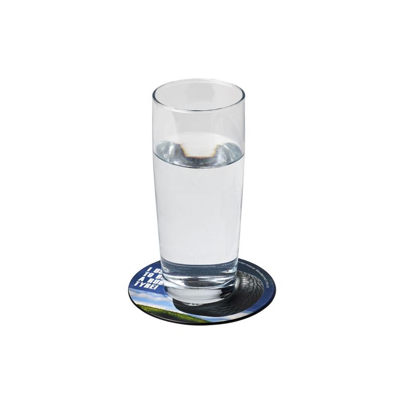 Sous-verre rond en matériau de pneus Brite-Mat®