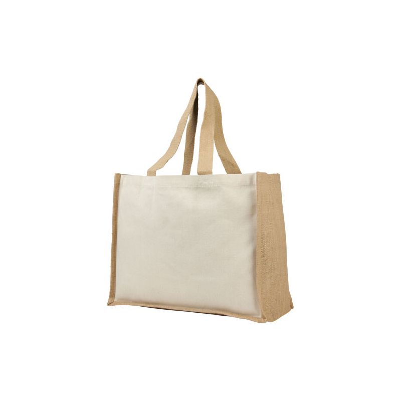 Sac fourre-tout de courses en toile et jute 320 g/m² "Varai"