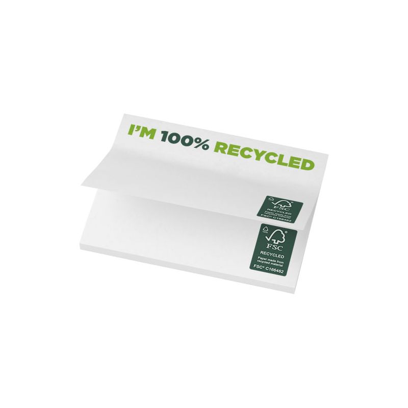 Notes adhésives recyclées 100 x 75 mm "Sticky-Mate®"