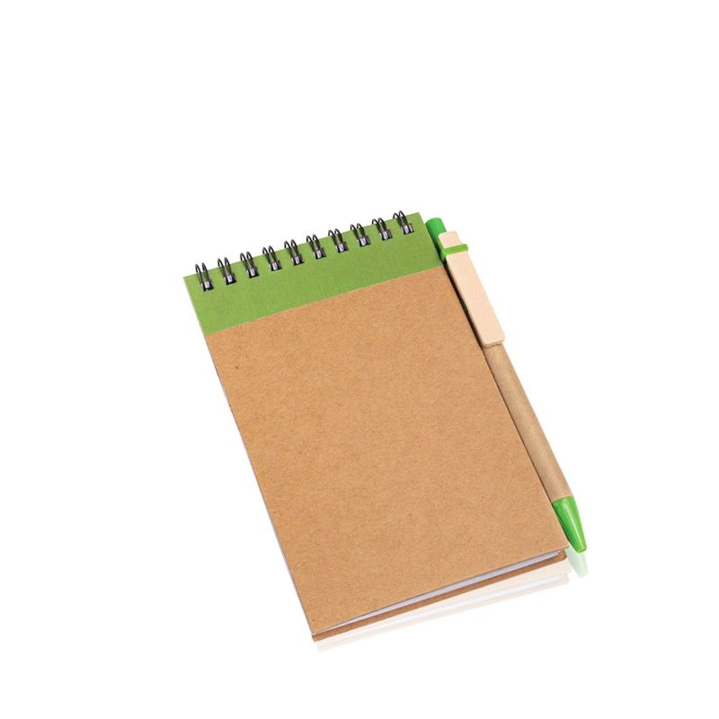 Recynote A6 Bloc-notes A6 en carton, avec stylo à bille