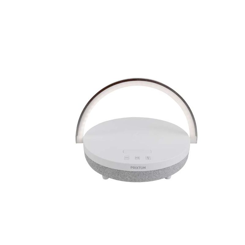 Enceinte Bluetooth® 4 en 1 de 10 W avec lumière LED et base de chargement sans fil "Prixton"