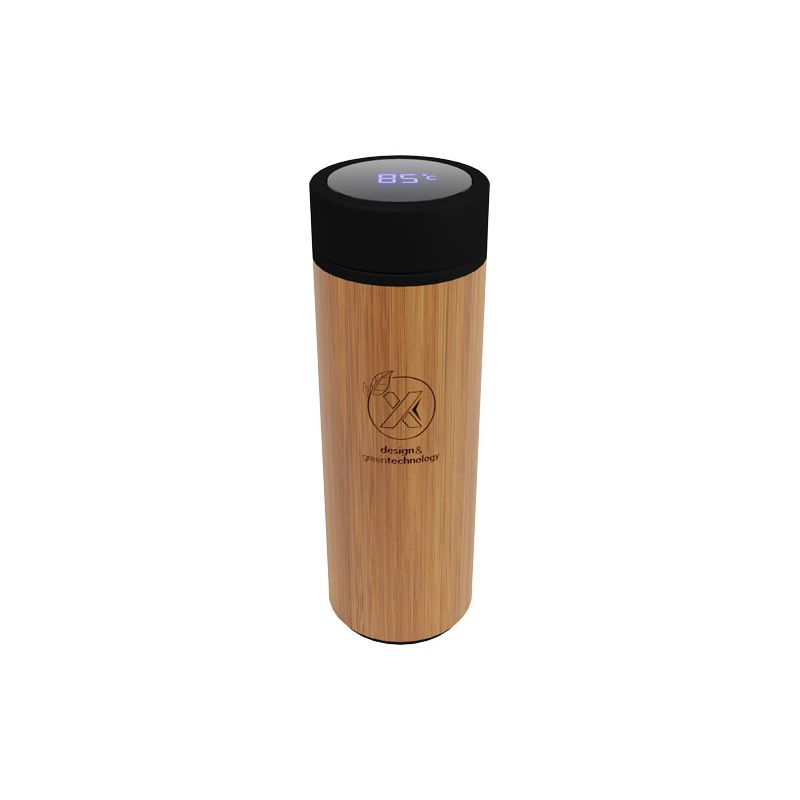Bouteille intelligente en bambou de 500 ml « SCX.design D11 »