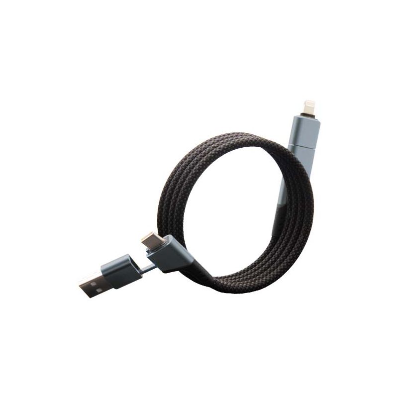 Câble de chargement magnétique ultra-rapide RPET 100 W 4 en 1 "SCX.design C52"