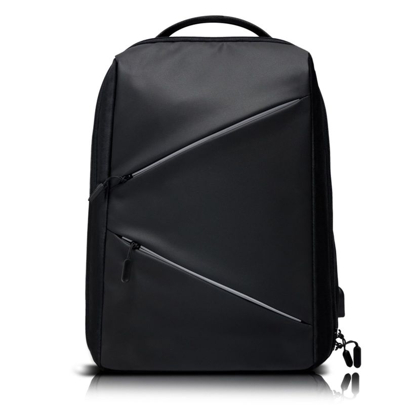 Backtive Sac à dos en bâche pour ordinateur portable avec fermetures réfléchissantes
