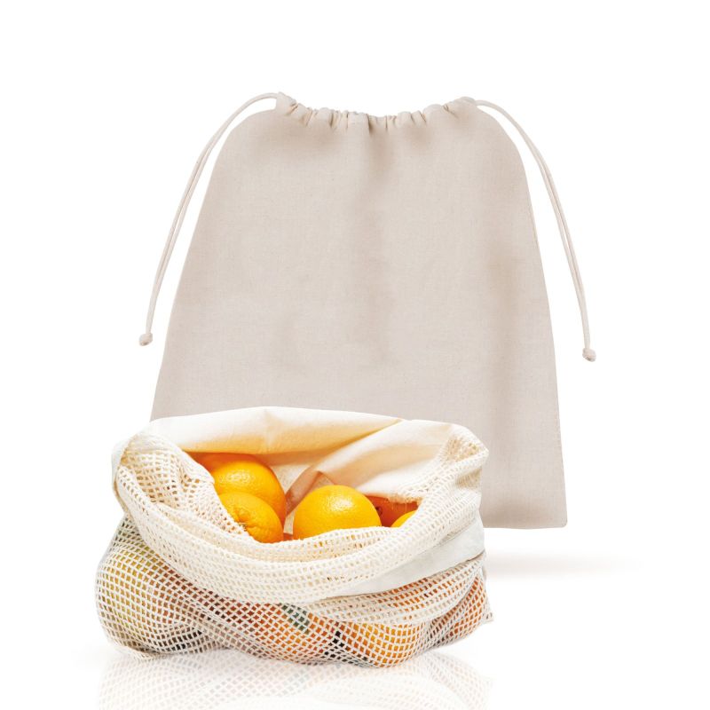 NetString Sac en filet avec liens, 100% coton