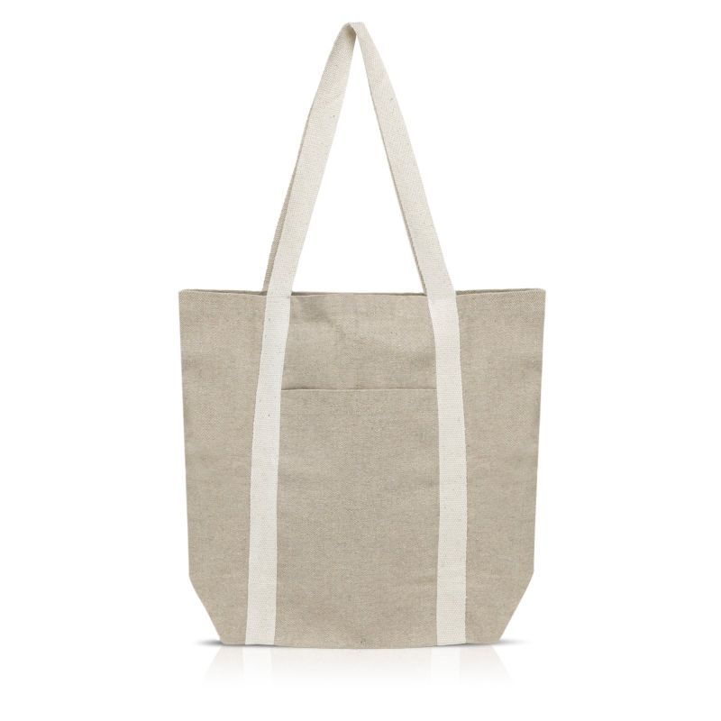 Dailybag Sac en coton recyclé avec poche extérieure