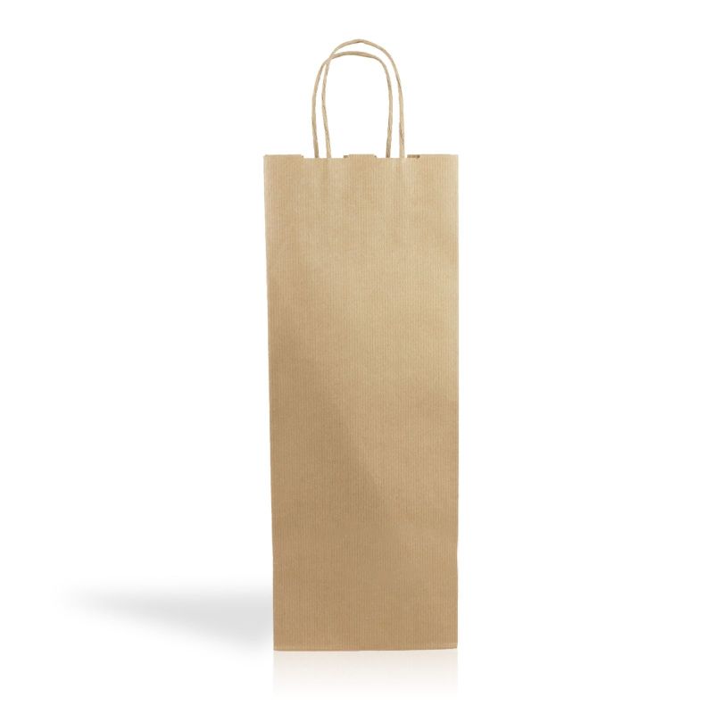 Kraft01 Sac en papier kraft 120g/m² 15x39x8cm