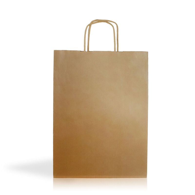 Kraft05 Sac en papier kraft 90g/m2 24X32X11cm