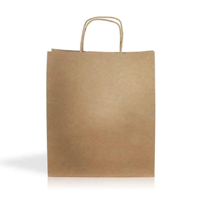 Kraft08 Sac en papier kraft 90g/m2 28X32X10cm