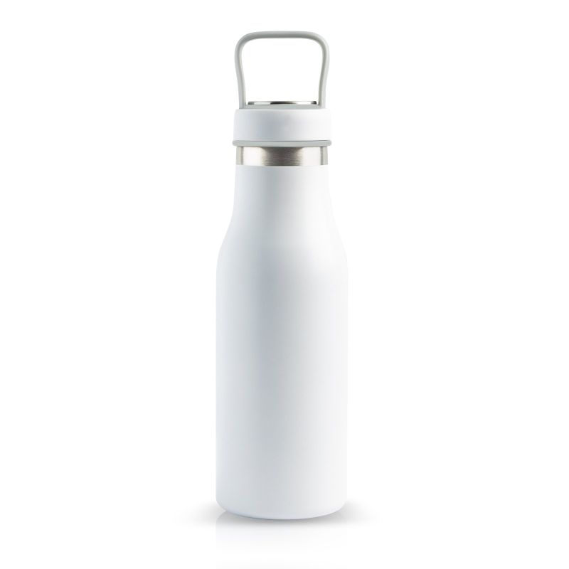 Liquiduo Bouteille isotherme 510 ml avec compartiment dans le couvercle