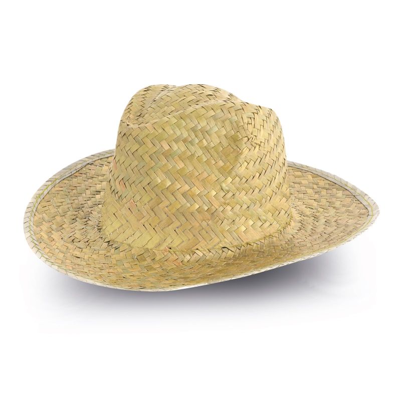 Chapeau adulte en paille foncée