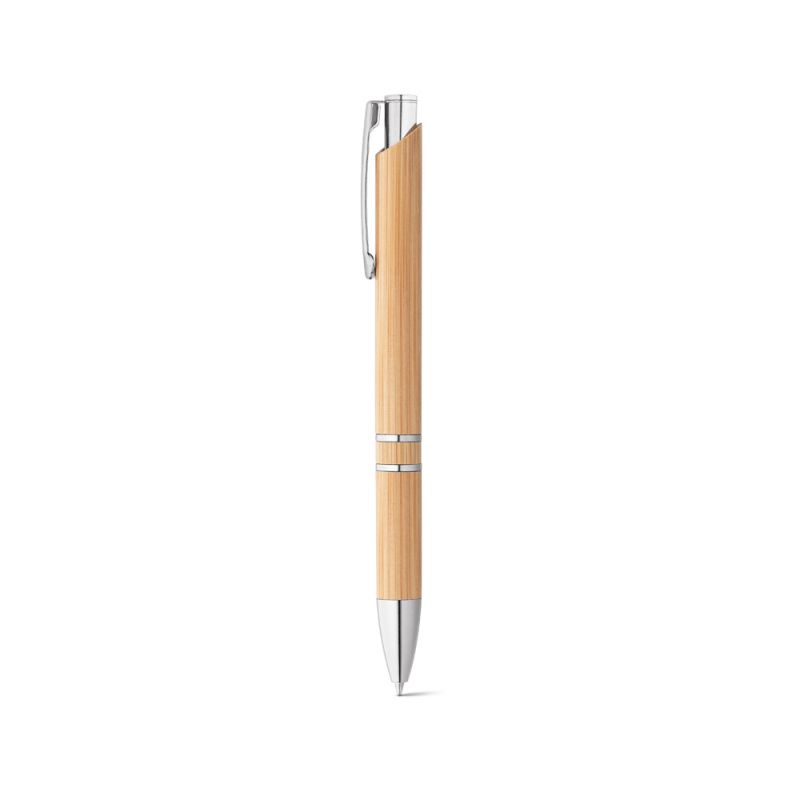 BETA BAMBOO Stylo à bille en bambou avec clip en métal