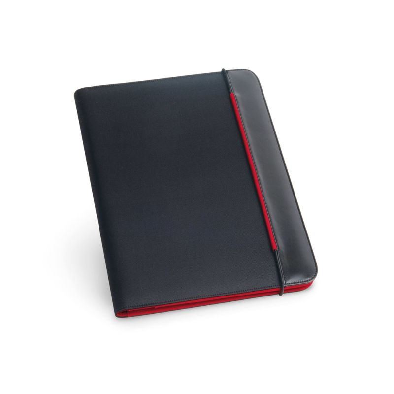 FITZGERALD Pochette A4 en PU et 800D avec bloc de pages ligné