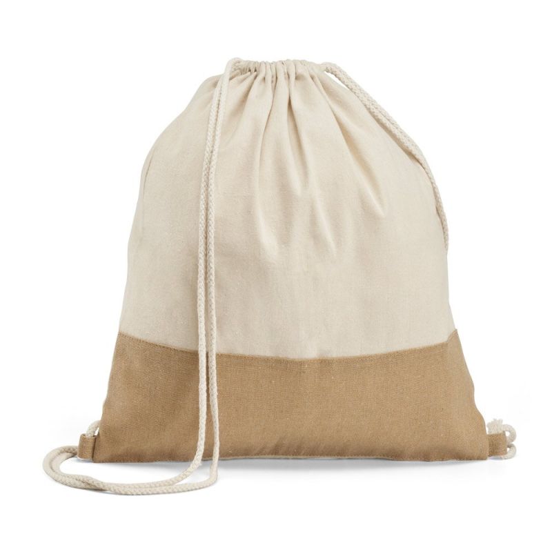SABLON Sac à dos type pochon 100% coton (160 g/m²)