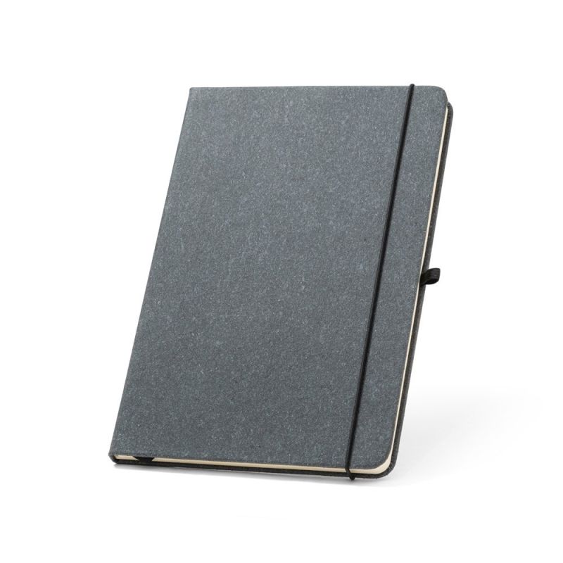 MATISSE Bloc-notes A5 avec couverture rigide en cuir (70 % recyclé) avec feuilles lignées
