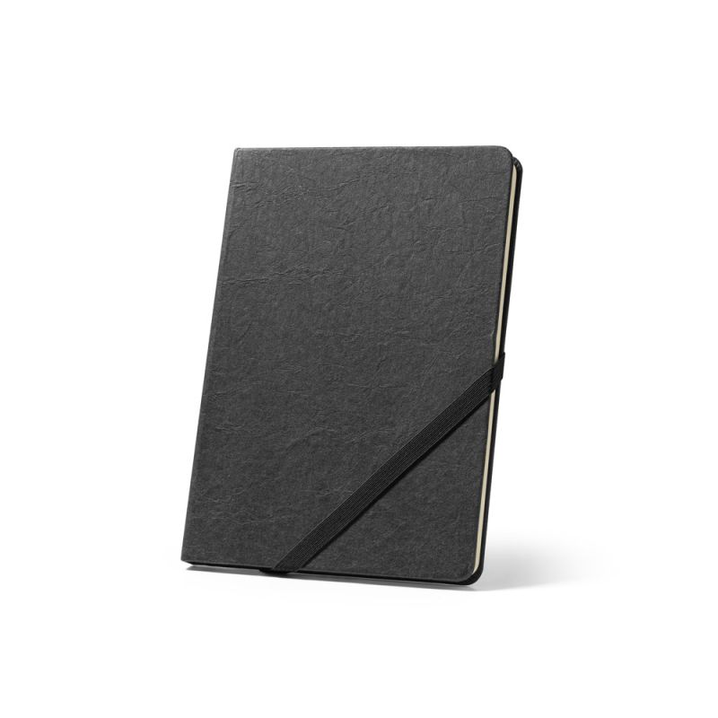 HUXLEY Bloc-notes A5, fabriqué en papier résistant à l'eau, avec des pages lignées en matériau certifié FSC™ et autres matériaux contrôlés.