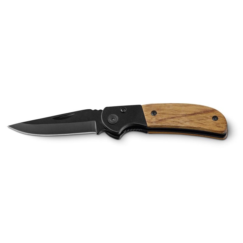 SPLIT Couteau pliant en acier inoxydable et bois