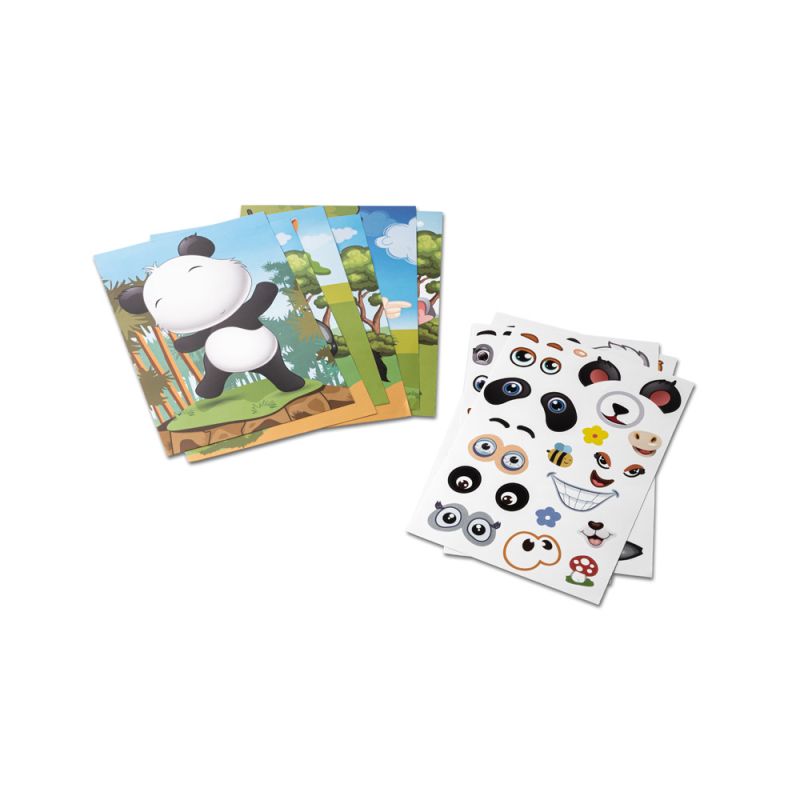 MADAGASCAR Jeu d'autocollants composé de six feuilles