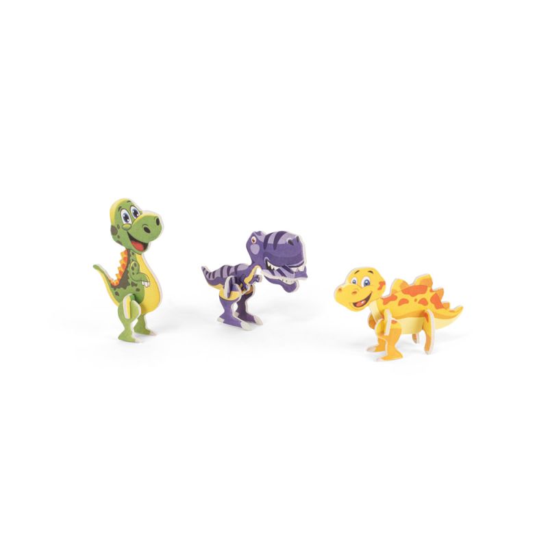 DINOSAURUS Puzzle 3D en papier et EVA en forme de dinosaure