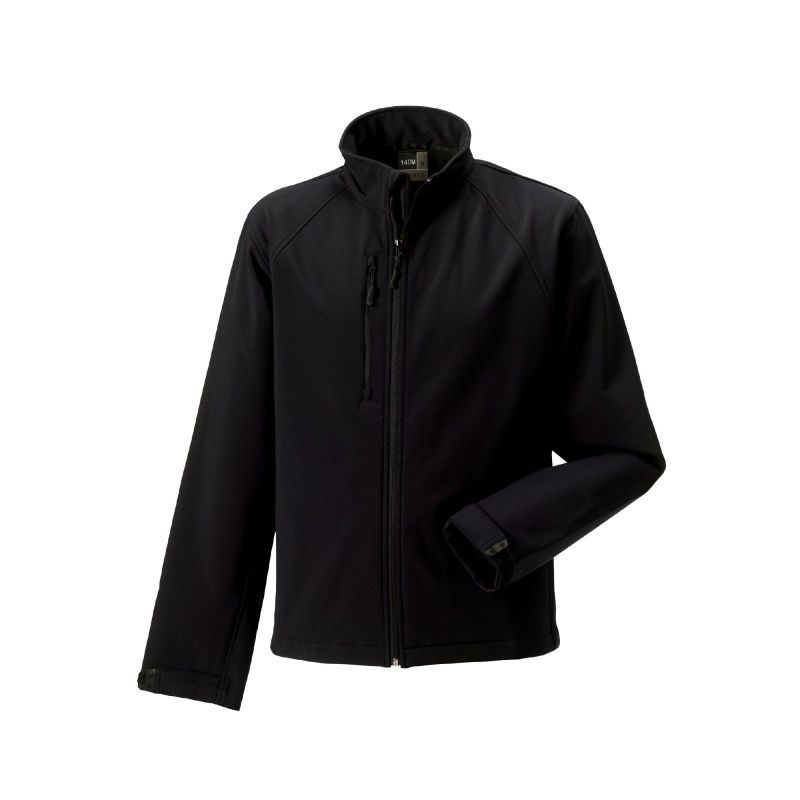 Menshell Veste Softshell Homme 340g - 92% Polyester / 8% Élasthanne