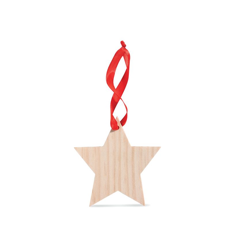 Étoile décorative en bois
