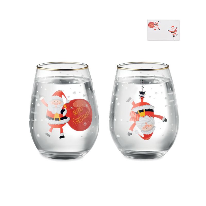 Ensemble de 2 verres de Noël
