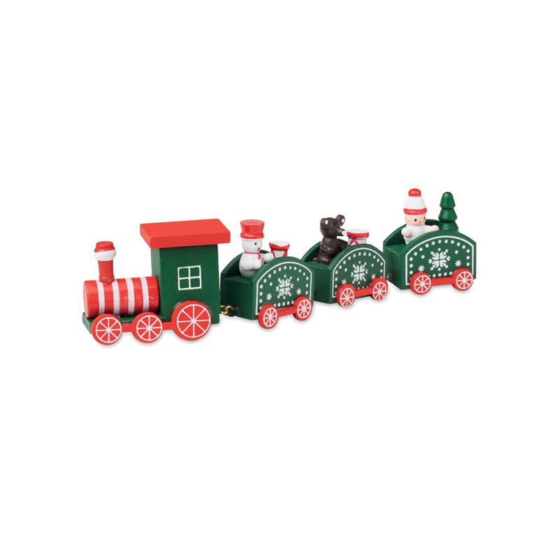 Train de Noël en bois