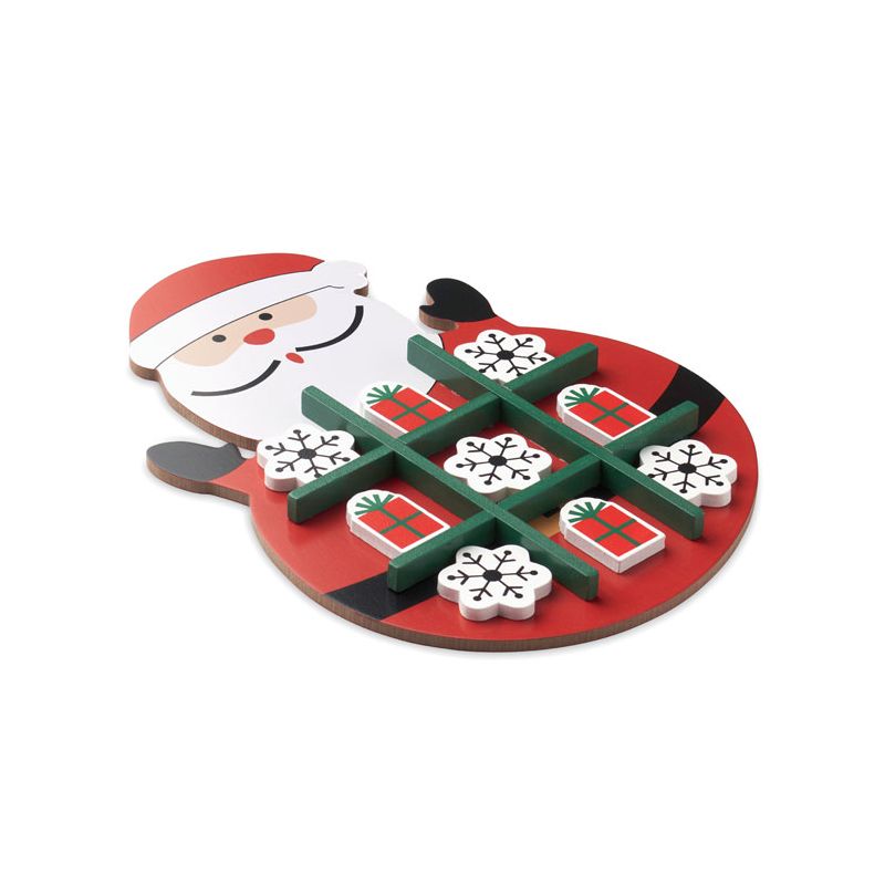 Morpion de Noël en bois