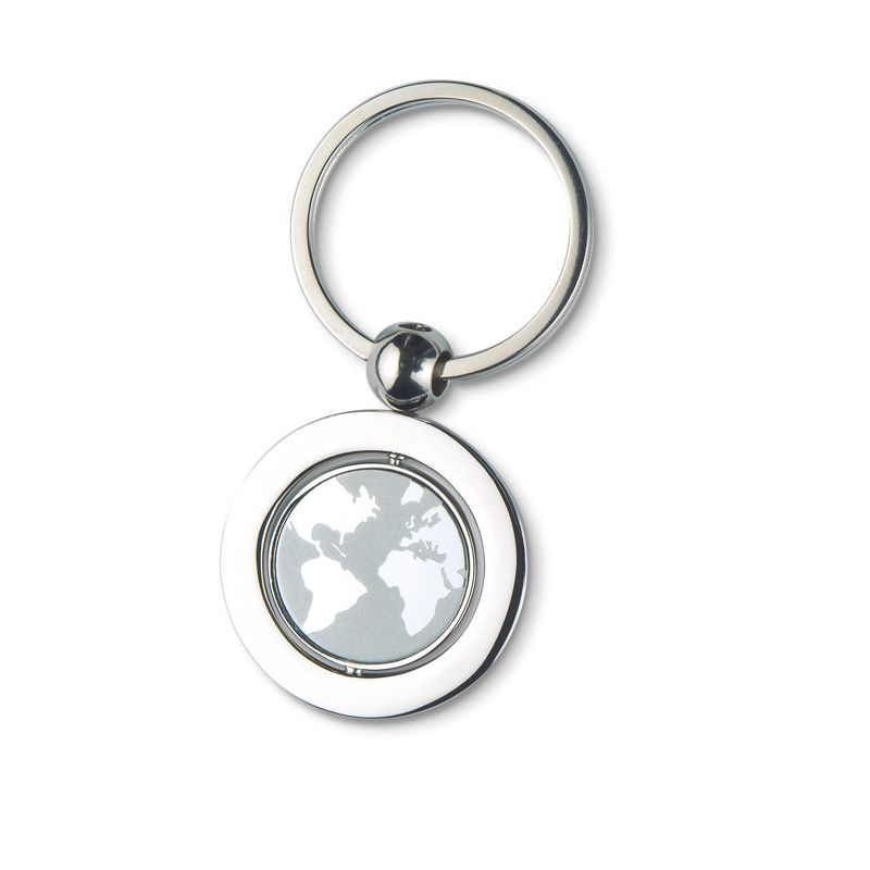 Porte-clés Globe en métal
