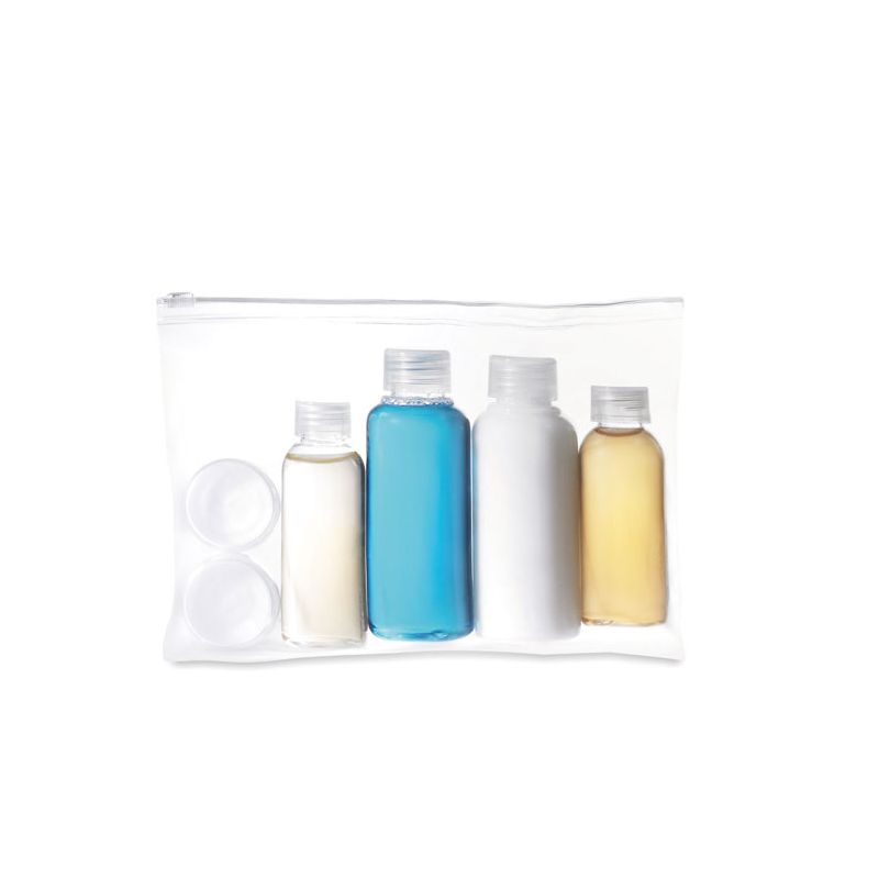 Trousse de voyage avec flacons